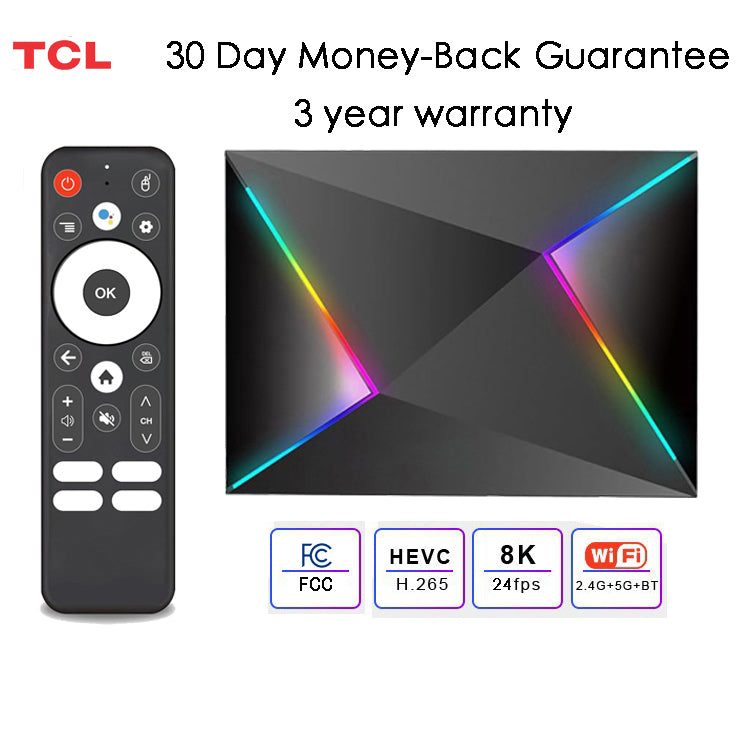 TCL TV BOX  R69 plus smart  Streaming Box For TV  8K/4k HDR-Android 14.0 30 Day Money-Back  Guarantee